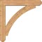 Ekena Millwork Thorton Craftsman Smooth Bracket w/ Offset Brace, Western Red Cedar, 7 1/2"W x 44"D x 44"H BKT0806X44X44THR04SWR - alternate 4